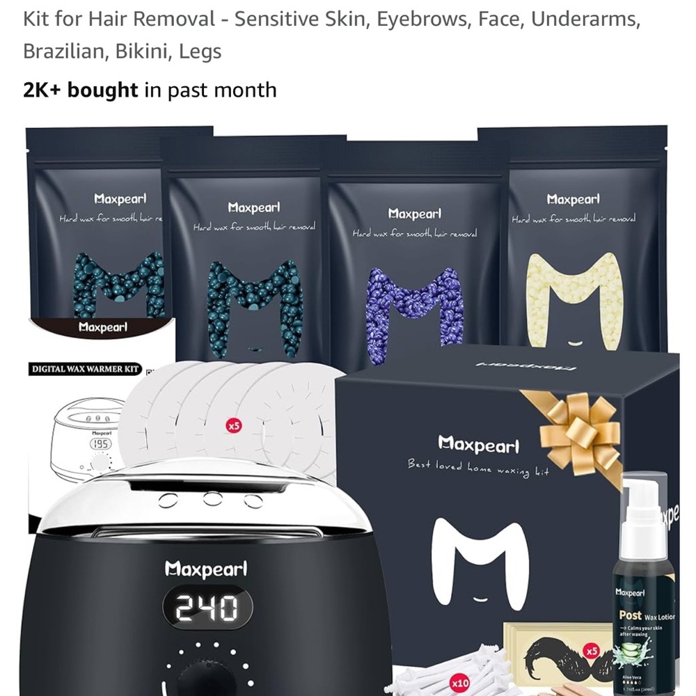 Maxpearl is a waxing kit